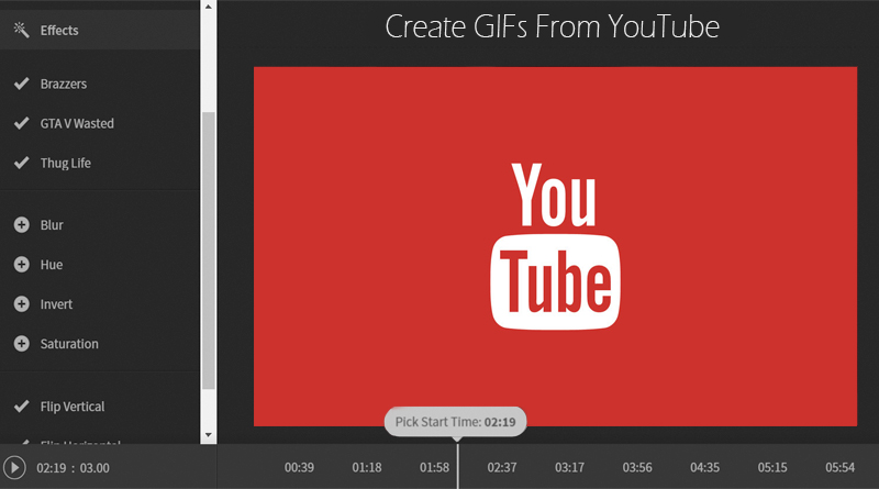 create gifs from youtube